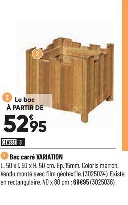 bac carré variation