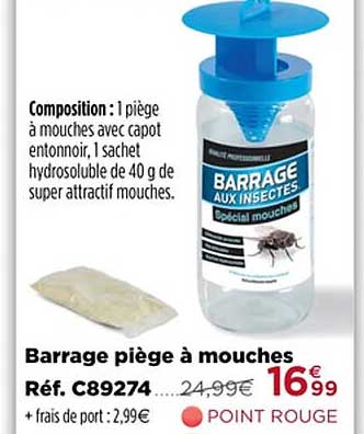 barrage piège à mouches