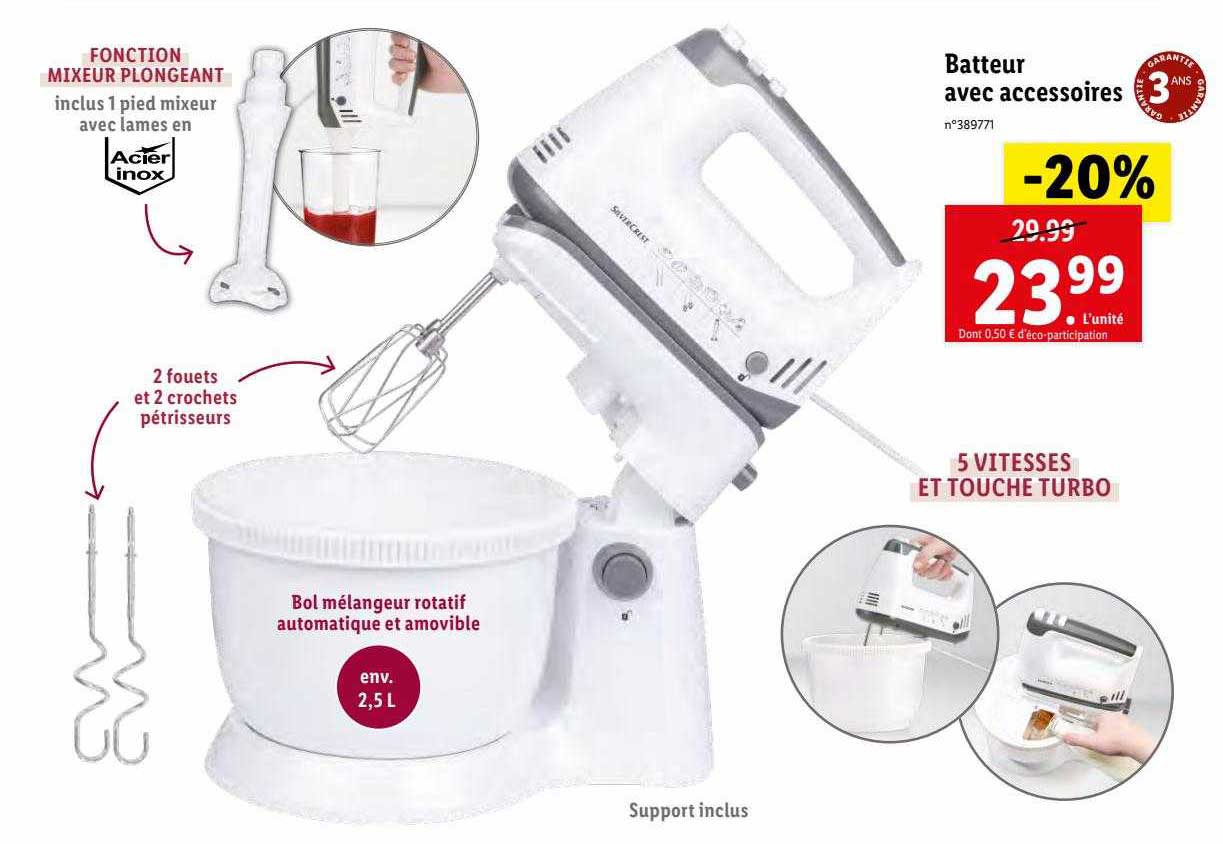 Batteur Avec Accesoires