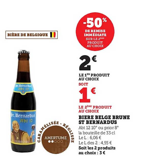 bière belge brune st bernardus