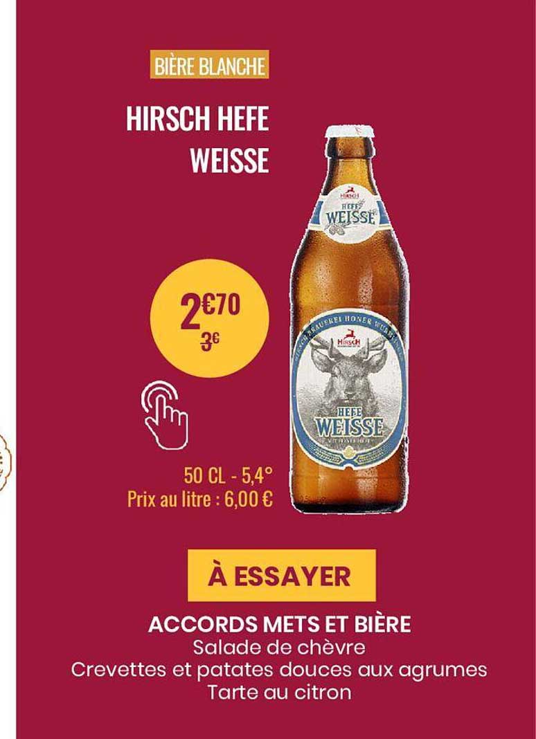 bière blanche hirsch hefe weisse