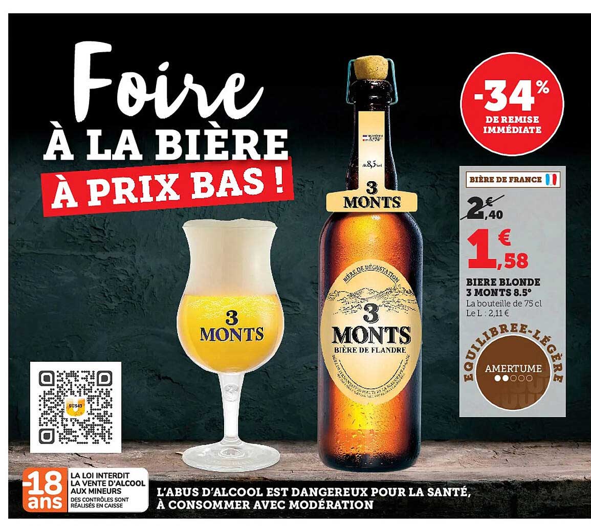 bière blonde 3 monts 8.5°