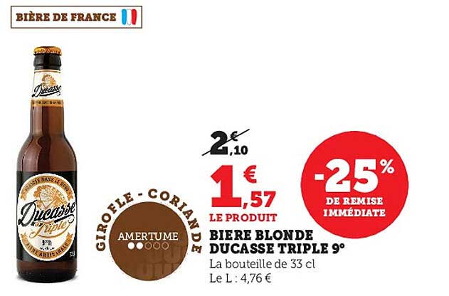 bière blonde ducasse triple 9°