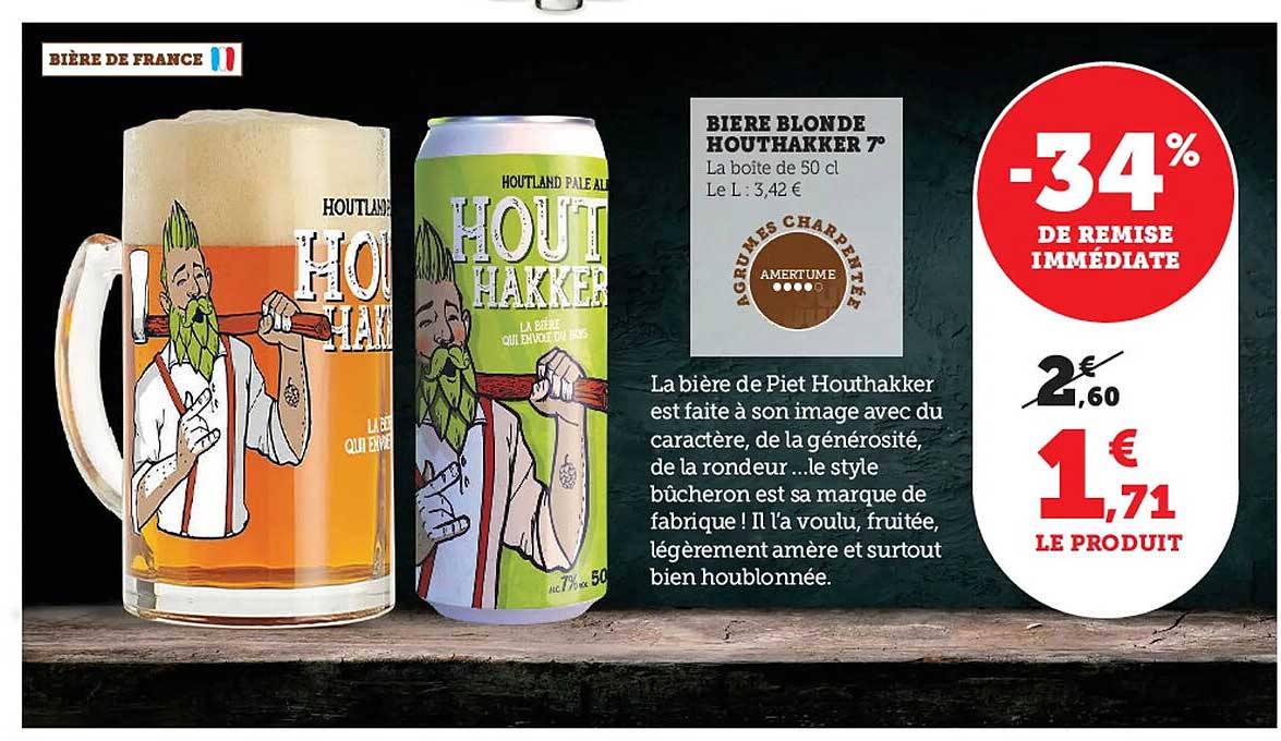 bière blonde houthakker 7°