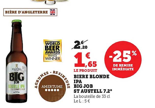 bière blonde ipa big job st austell 7.2°