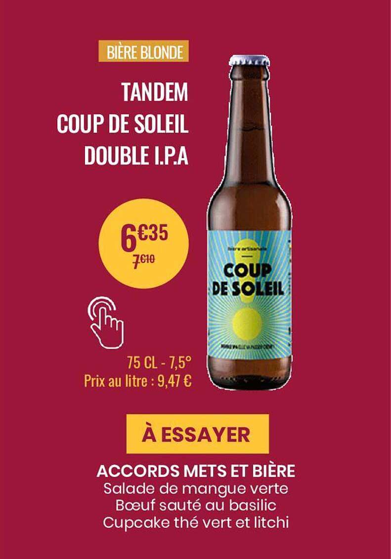 bière blonde tandem coup de soleil double i.p.a.