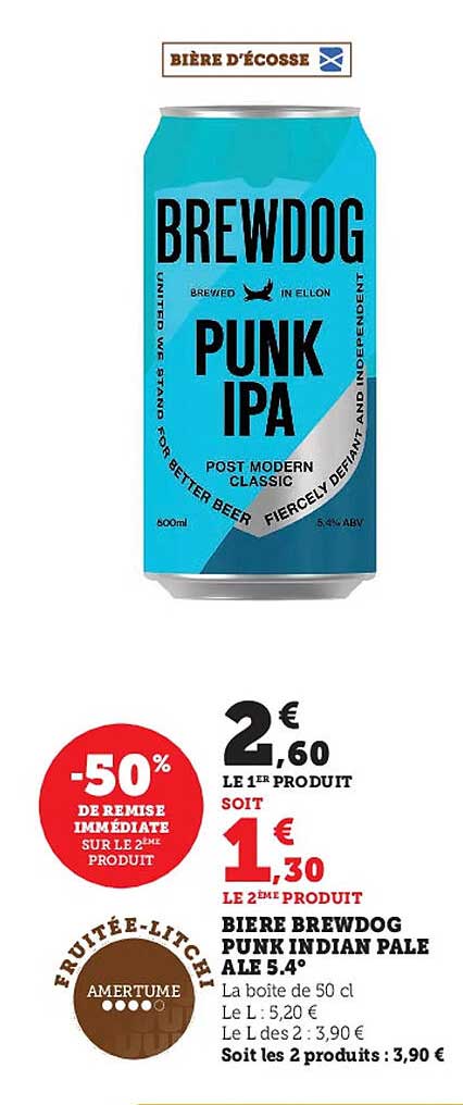 bière brewdog punk indian pale ale 5.4°