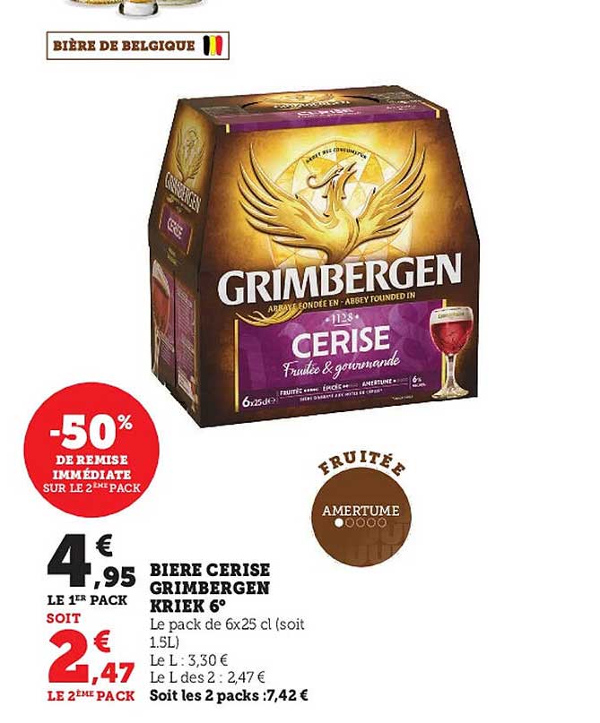 bière cerise grimbergen kriek 6°