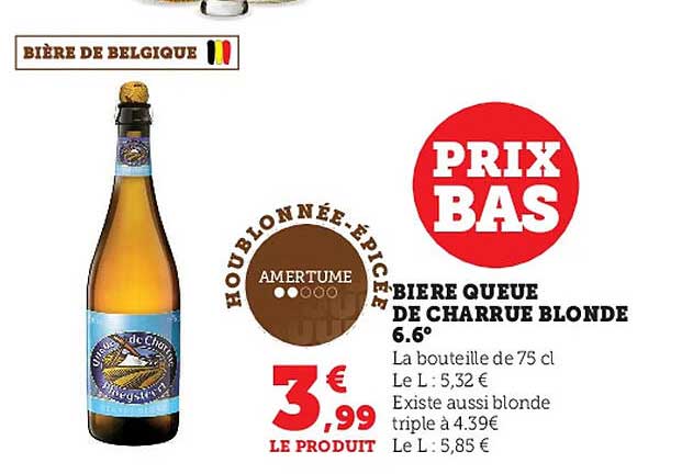 bière queue de charrue blonde 6.6°