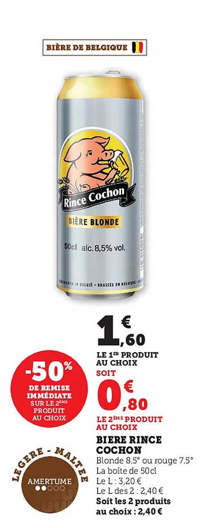 bière rince cochon