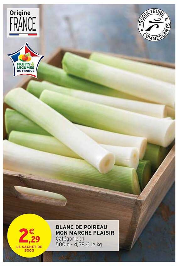 blanc de poireau mon marché plaisir