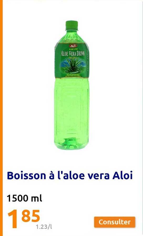 boisson à l'aloé vera aloi