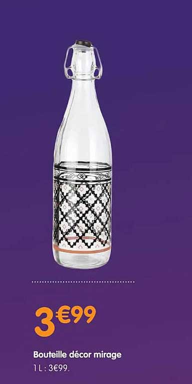 bouteille décor mirage