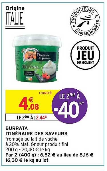 Burrata Itinéraire Des Saveurs