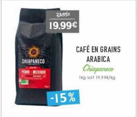 Café En Grains Arabica Chiapaneco