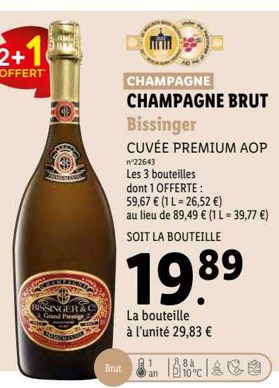 Champagne Brut Bissinger Cuvée Premium Aop