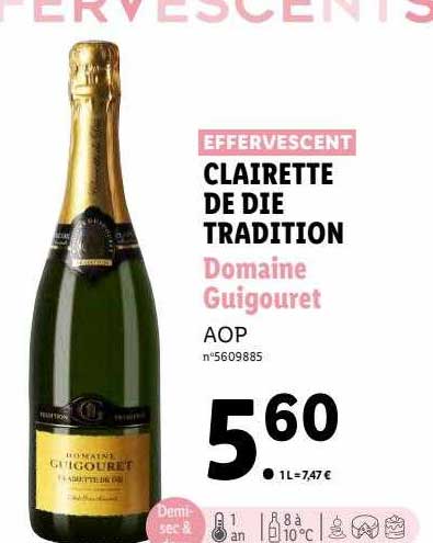 clairette de die tradition domaine guigouret aop
