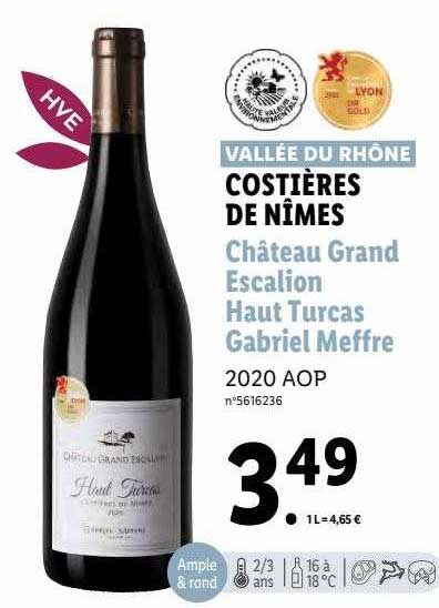 costières de nîmes château grand escalion haut turcas gabriel meffre 2020 aop