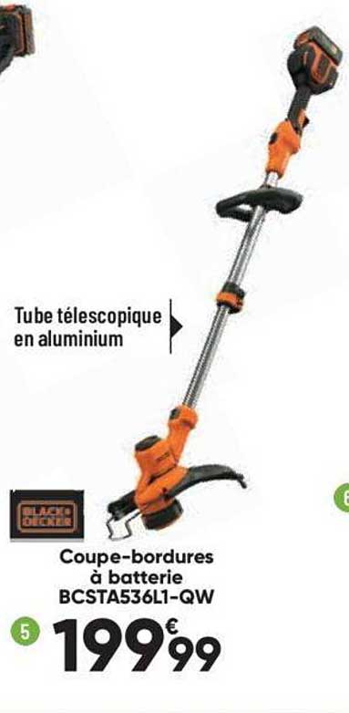 coupe-bordures à batterie black + decker