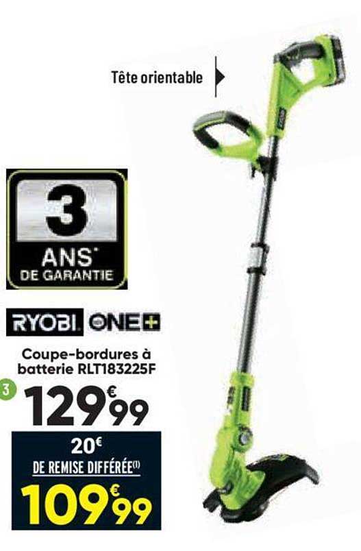 coupe-bordures à batterie ryobi