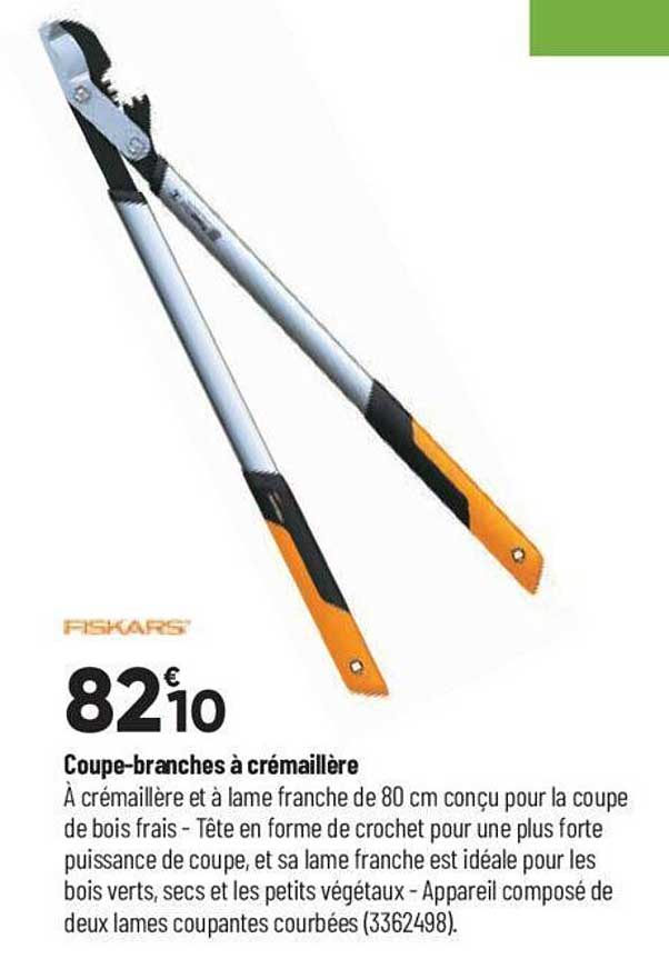 coupe-branches à crémaillère fiskars