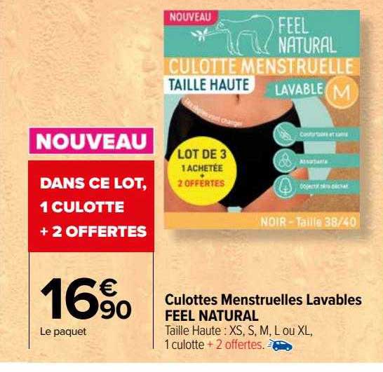 Culottes Menstruelles Lavables Feel Natural