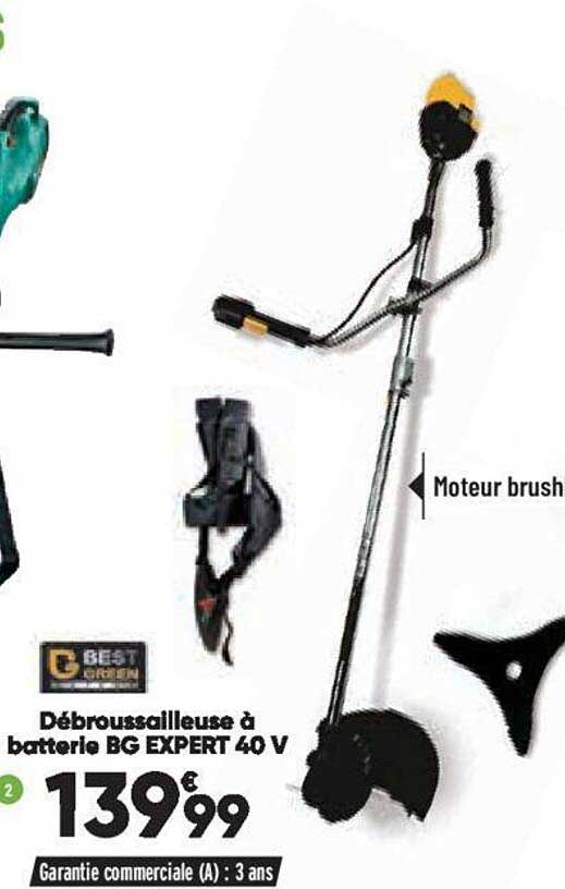 Débroussailleuse à Batterie Bg Expert 40v Best Green