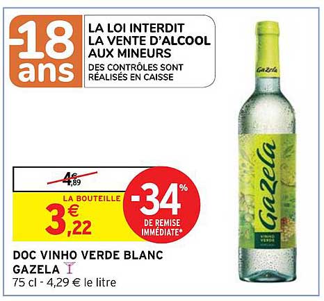 doc vinho verde blanc gazela