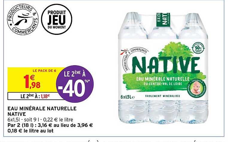 Eau Minérale Naturelle Native