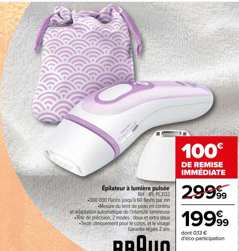 épilateur à lumière pulsée braun