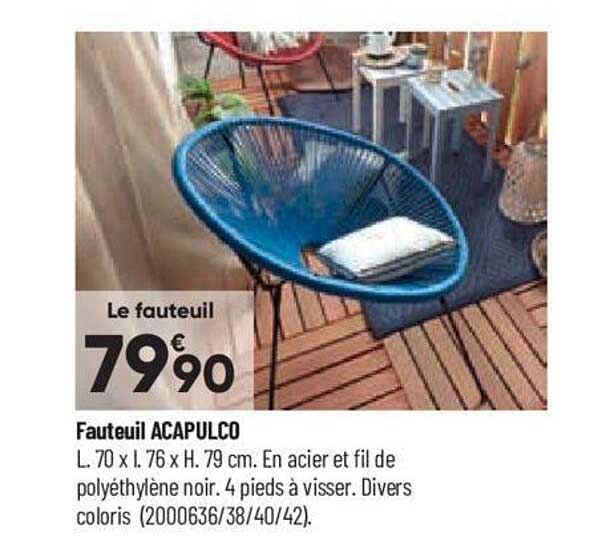 fauteuil acapulco
