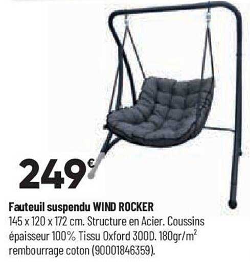 fauteuil suspendu wind rocker