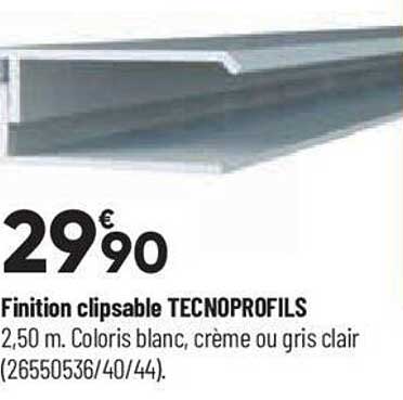 finition clilpsable tecnoprofils