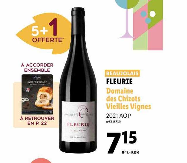 fleurie domaine des chizots vieilles vignes 2021 aop