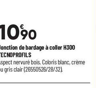 fonction de bardage à coller h300 tecnoprofils