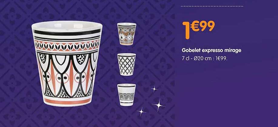 gobelet expresso mirage