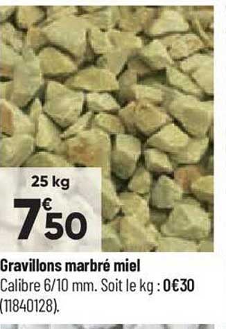 Gravillons Marbré Miel