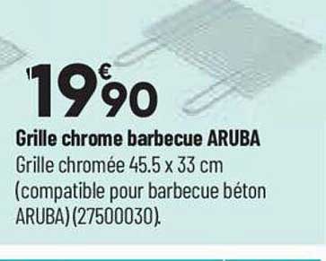 grille chrome barbecue aruba