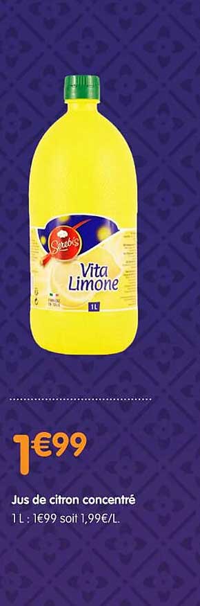 jus de citron concentré vita limone