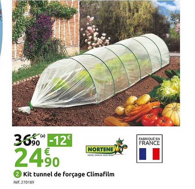 kit tunnel de forçage climafilm nortene