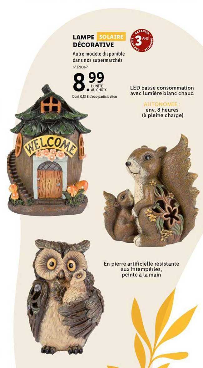 lampe solaire décorative