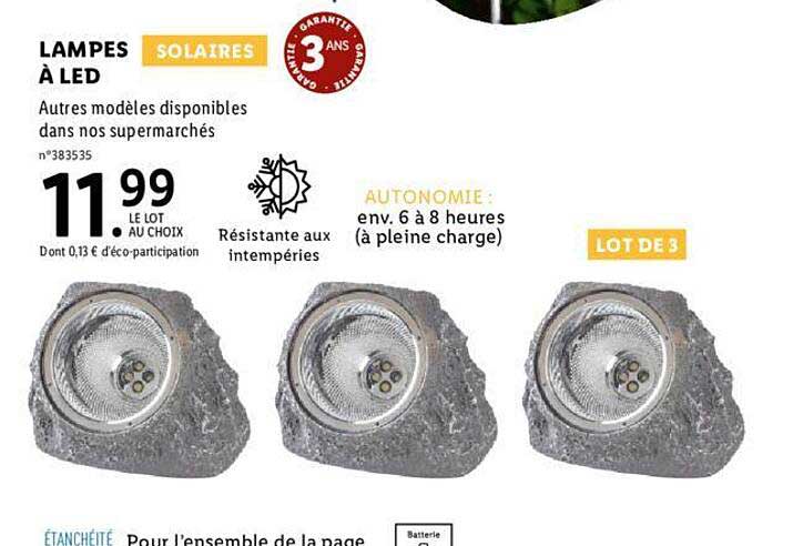 lampes solaires à led