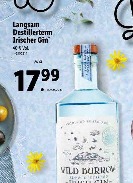 Langsam Destillerterm Irischer Gin