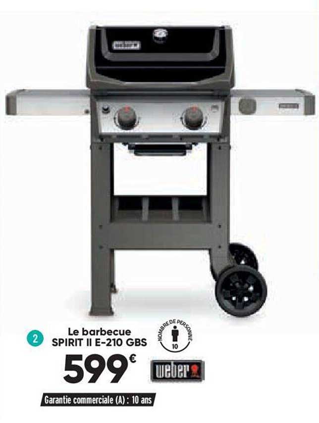 le barbecue spirit II e-210 gbs
