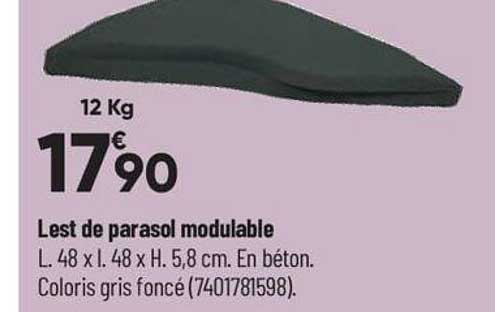 lest de parasol modulable