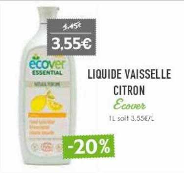 liquide vaisselle citron ecover