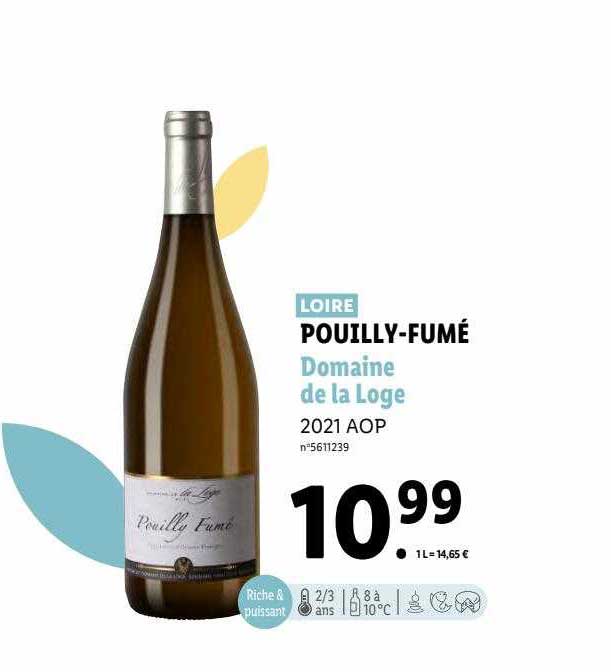 loire pouilly-fumé domaine de la loge 2021 aop