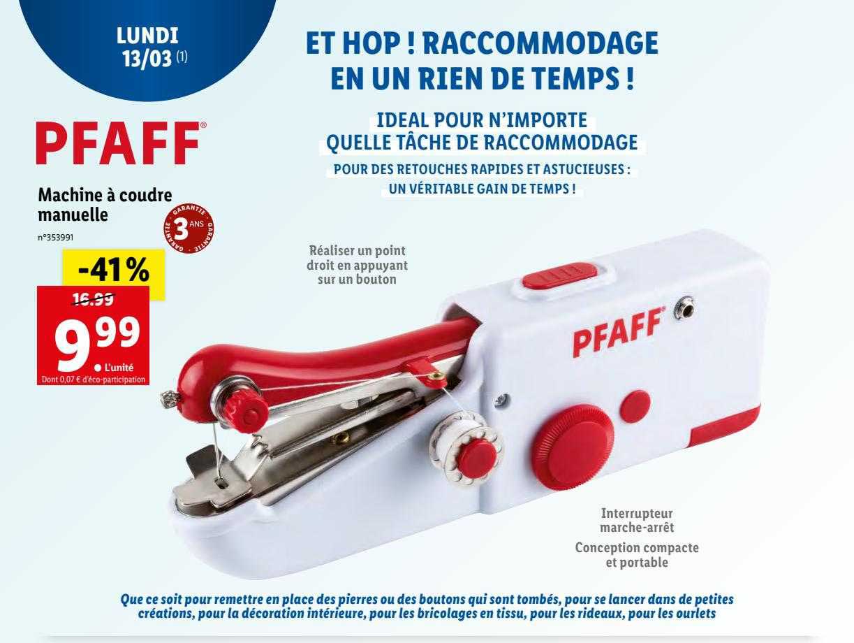 machine à coudre manuelle pfaff