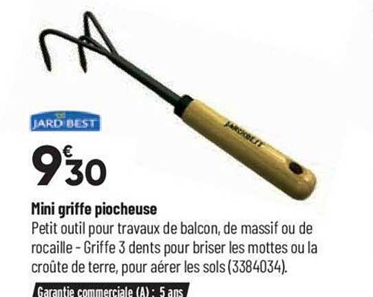 mini griffe piocheuse jardibest