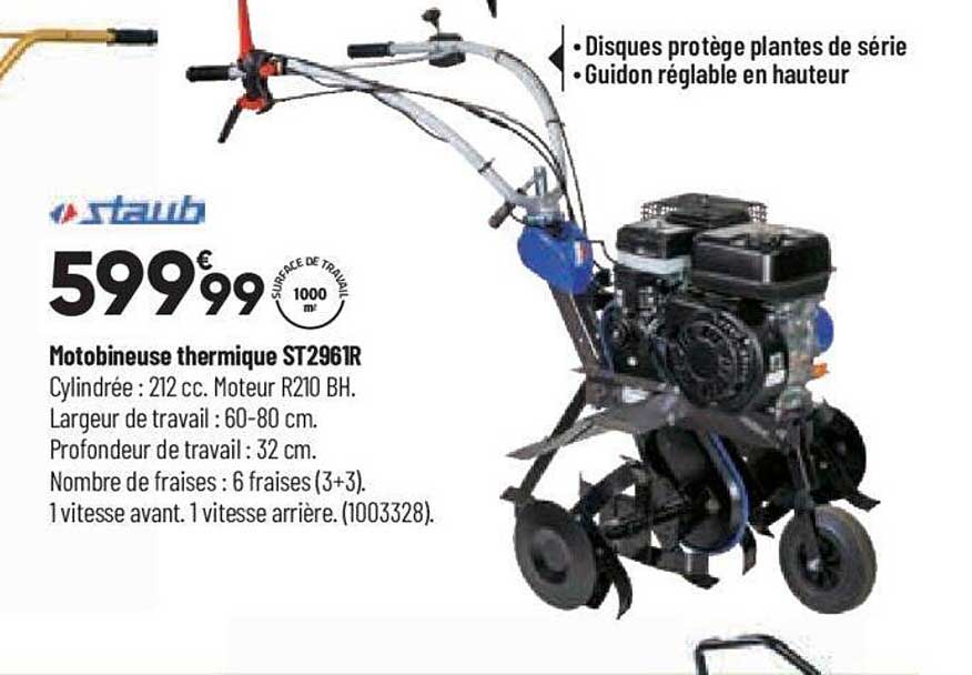 motobineuse thermique st2961r staub